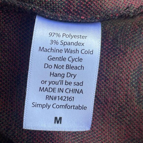 Lularoe Amelia Dress Womens Medium Black Red Blue‎ Roses Fit & Flare Goth Grunge - Picture 6 of 12